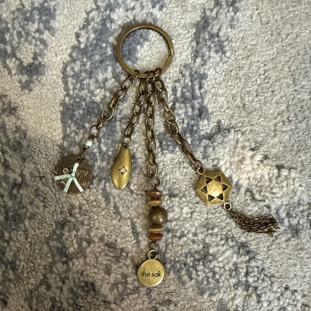VTG The Sak Purse Bag Charm 4 Elements 6” Tribal